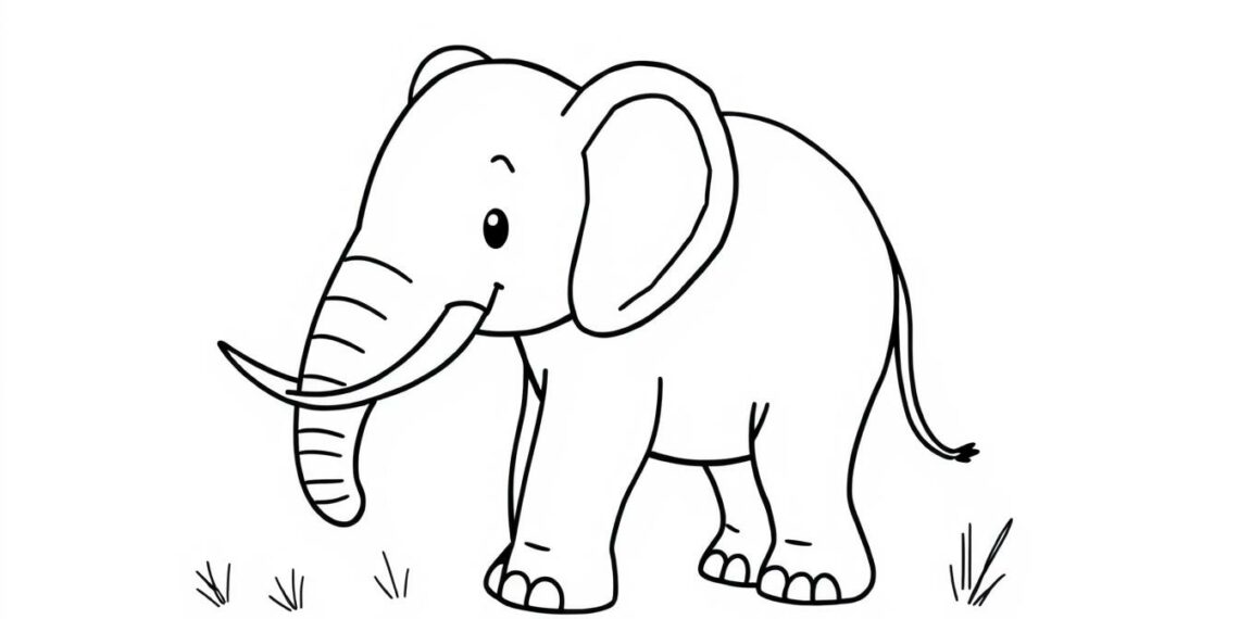 Elefant Ausmalbild