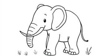 Elefant Ausmalbild
