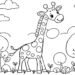Giraffe Ausmalbild