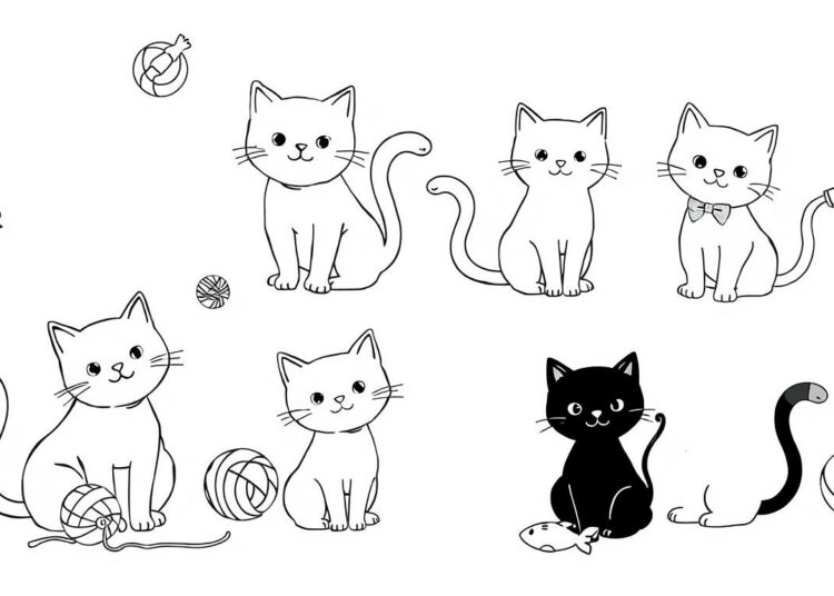 Katzen Ausmalbild